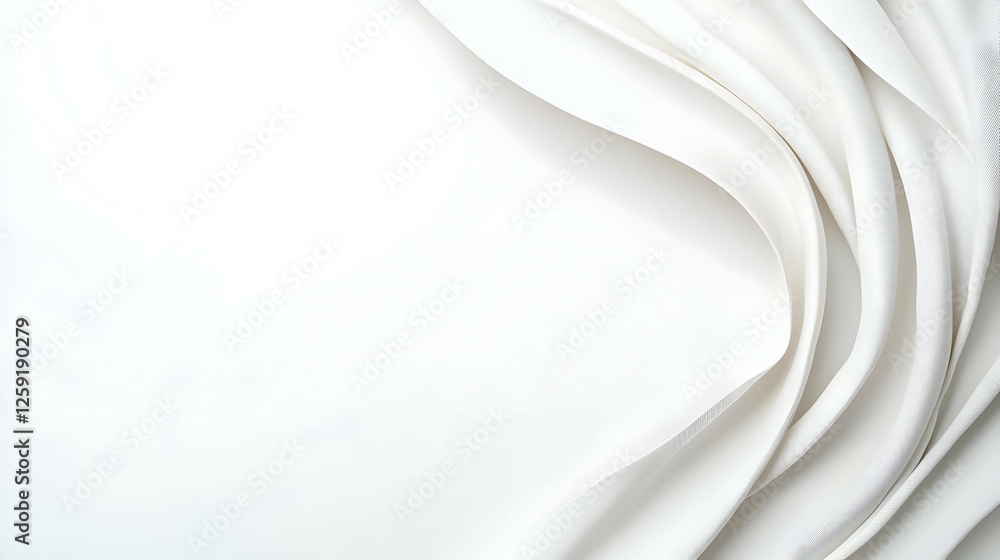 Obraz premium White Fabric Texture Background With Drape