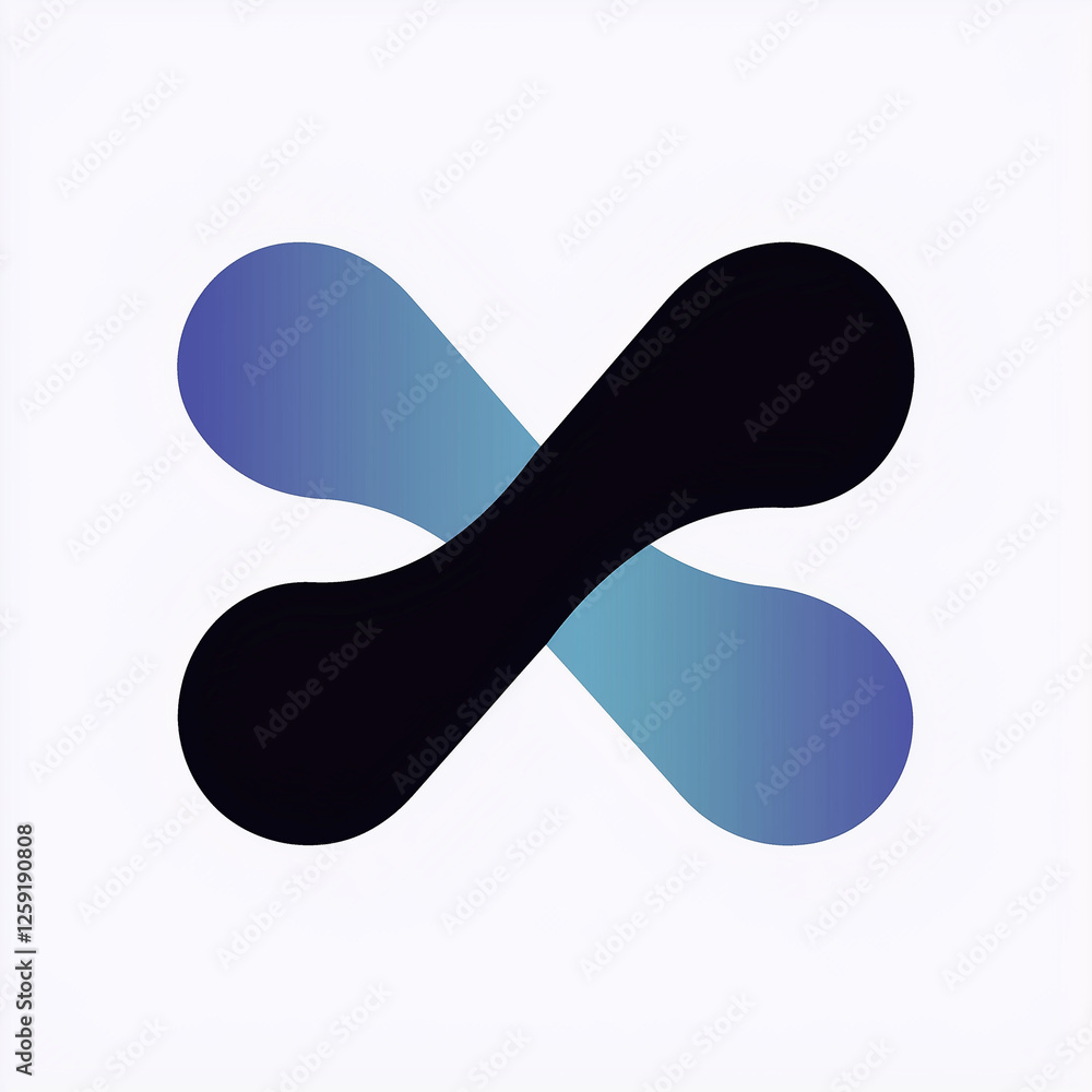 vector illustration of a black and blue abstract symbols vector illustration of a black and blue abstract symbols