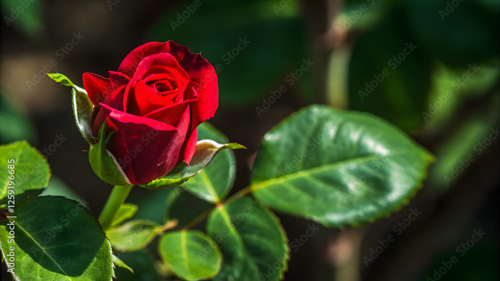 Valentine s red rose element set isolated Valentine s red rose element set isolated