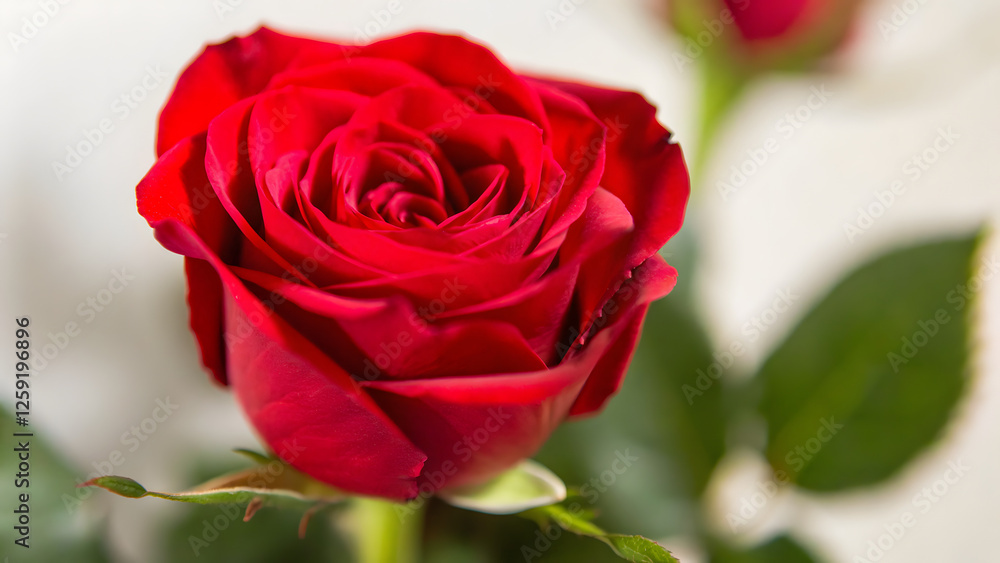 Valentine s red rose element set isolated Valentine s red rose element set isolated