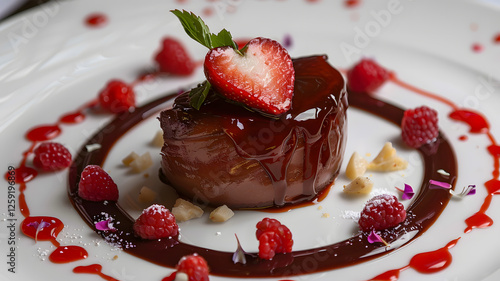 chocolate food strawberry isolated on white background heart