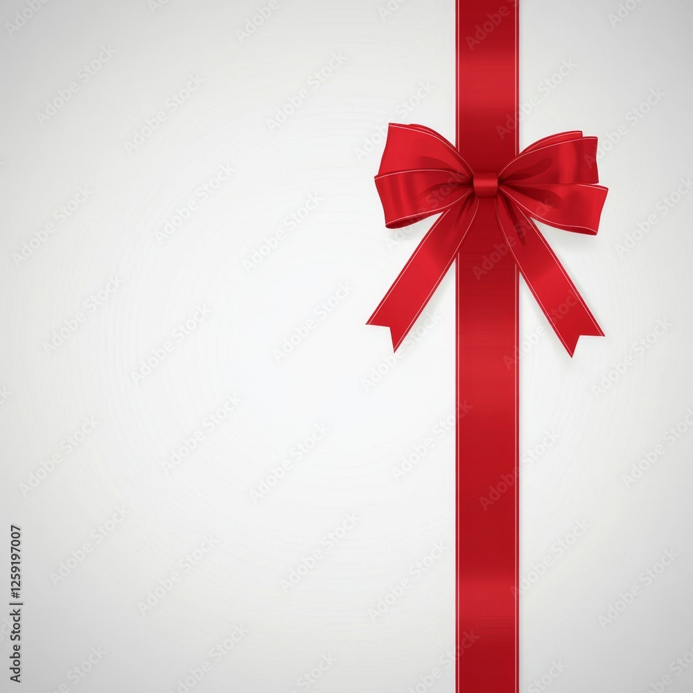 Red ribbon bow on white background (3) Red ribbon bow on white background (3)