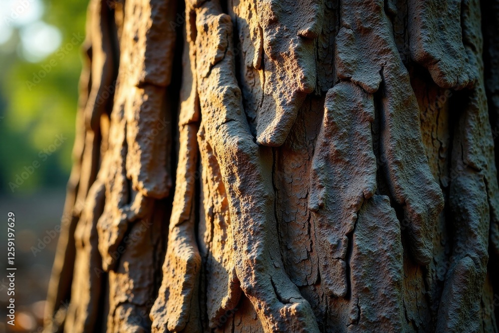 Wooden tree bark with deep grooves and ridges, earthy, organic, textured wood Wooden tree bark with deep grooves and ridges, earthy, organic, textured wood