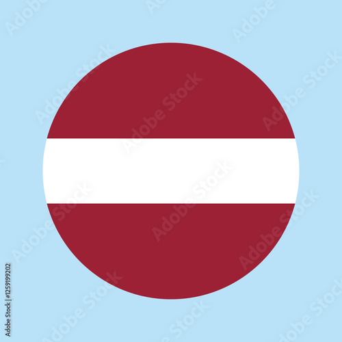 Free Download Circular flag of Lativa country with a blue background - GFXLoad