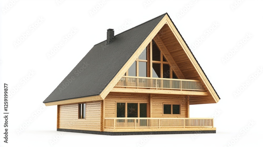 Modern Wooden House with Bold Design and Large Windows Modern Wooden House with Bold Design and Large Windows