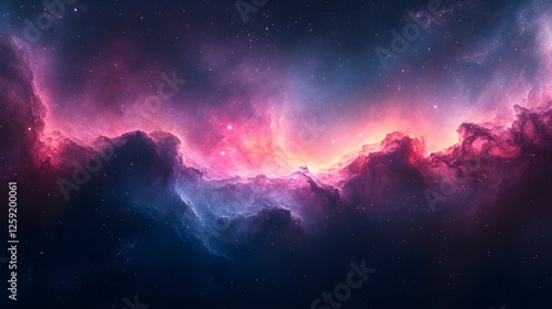 A bright sunrise paints the sky as the aurora borealis dances across the mountain peaks