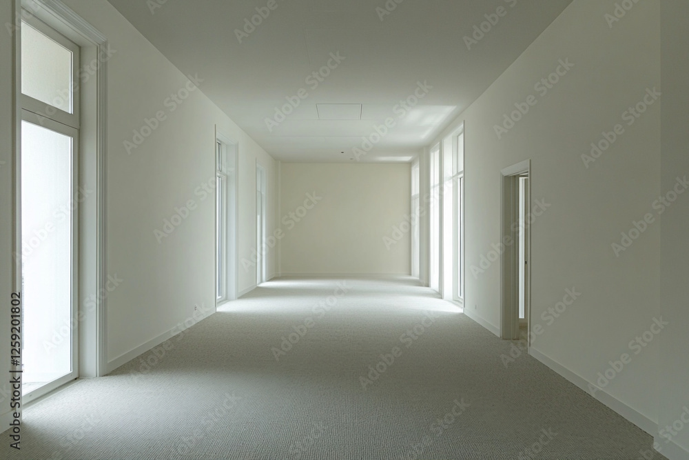 There is a room with a lot of windows and a wooden floor There is a room with a lot of windows and a wooden floor