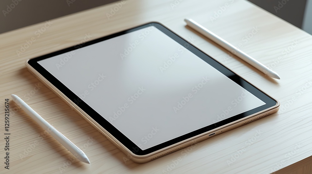 Tablet with a stylus on a minimalist wooden desk, representing modern technology, digital creativity, and versatile tools for design and professional work
Tablet with a stylus on a minimalist wooden desk, representing modern technology, digital creativity, and versatile tools for design and professional work