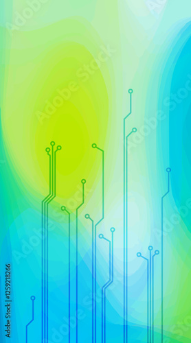 World of Circuits, Vertical banner Abstract background