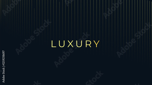 Dark blue and gold luxury line overlap layered abstract background, with lighting effect for branding and wallpaper