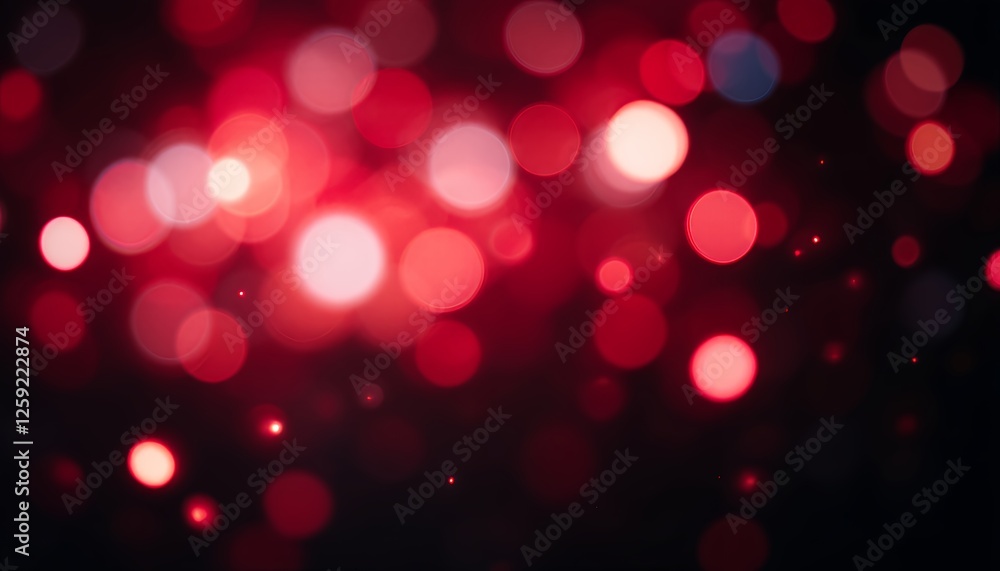 Abstract Red Bokeh Light Background for Festive Decoration and Design Abstract Red Bokeh Light Background for Festive Decoration and Design