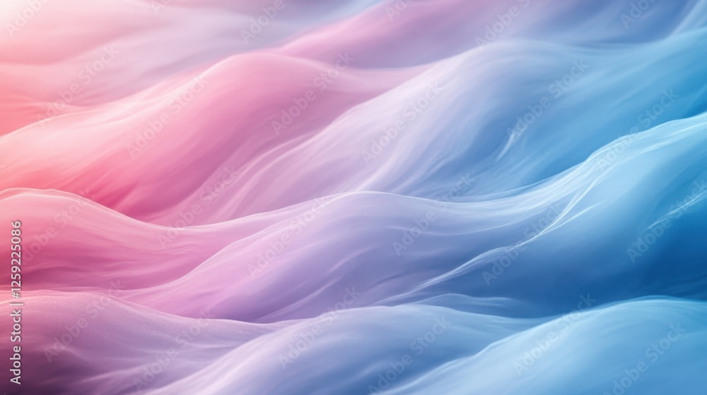 Fototapeta premium Soft Abstract Waves in Pastel Colors – Dreamy Modern Background
