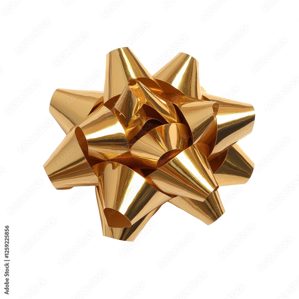 Gold bow placed elegantly on a solid black background for decoration and presentation ideas on white background , cut out. Gold bow placed elegantly on a solid black background for decoration and presentation ideas on white background , cut out.