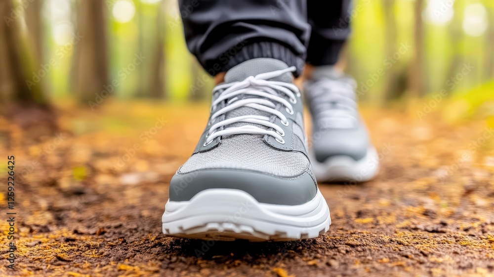 Office worker taking a brisk walking meeting in nature outdoors lifestyle close-up view healthy concept Office worker taking a brisk walking meeting in nature outdoors lifestyle close-up view healthy concept
