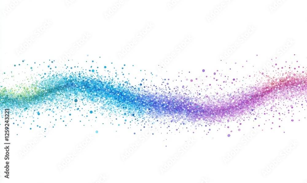 Colorful particles wave, abstract background, digital art, website design Colorful particles wave, abstract background, digital art, website design