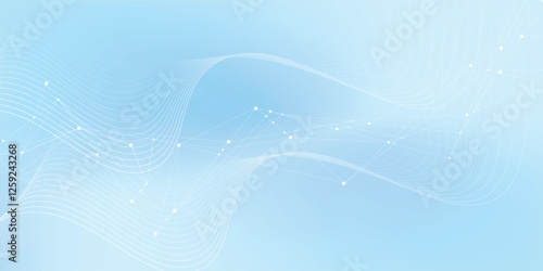 Global network connection banner design template. Header social network communication in the global business concept. Big data visualization. Internet