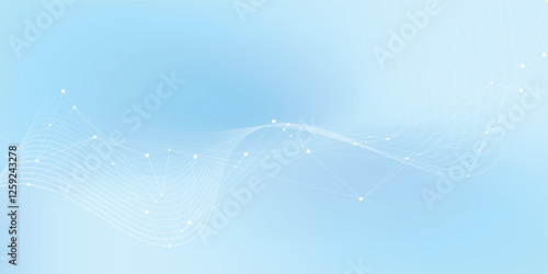 Global network connection banner design template. Header social network communication in the global business concept. Big data visualization. Internet