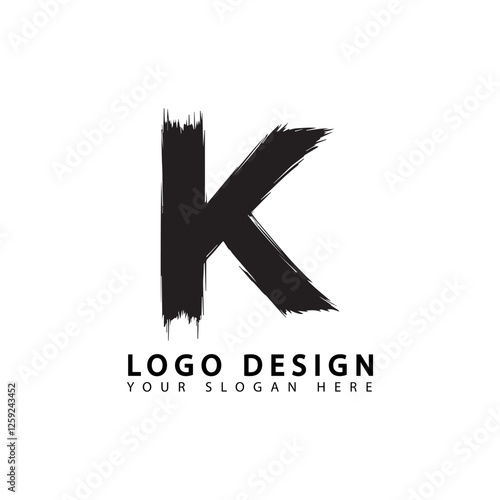 Letter A Logo Design with Elegant Brush Style