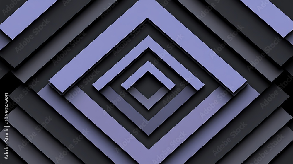 Fototapeta premium Abstract geometric shapes, dark background, pattern