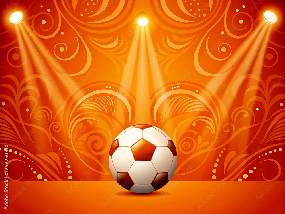 Naklejka premium soccer ball background