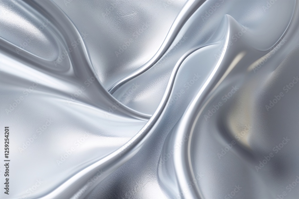 Obraz premium Pristine Silver Texture with Subtle Gradient in Clean Modern Design
