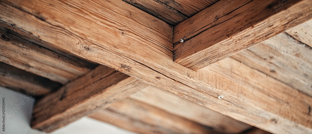 Home Renovation Concepts. Wooden ceiling beams with a rustic design and natural texture. Home Renovation Concepts. Wooden ceiling beams with a rustic design and natural texture.