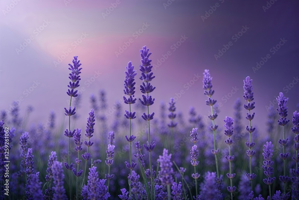 Fototapeta premium Gentle Lavender Gradient Backdrop with Soft to Dark Hues