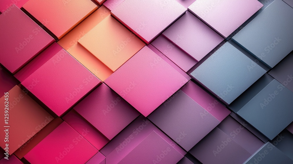 Abstract arrangement of colorful geometric shapes creating a vibrant modern background Abstract arrangement of colorful geometric shapes creating a vibrant modern background