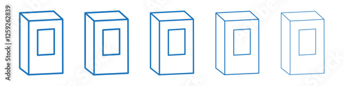 Baking soda icon Symbol collection thin outline set