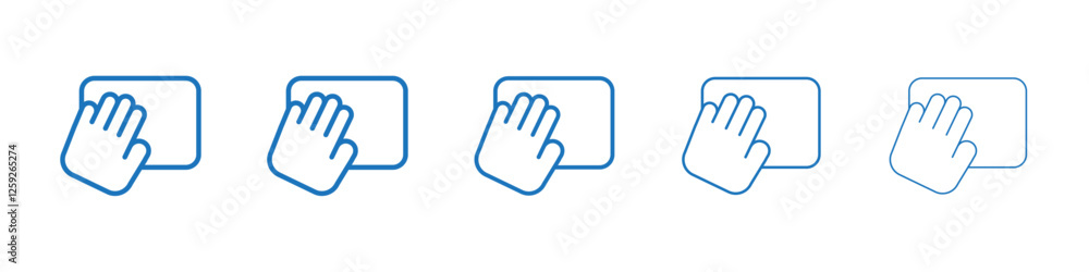Clean icon Symbol collection thin outline set Clean icon Symbol collection thin outline set