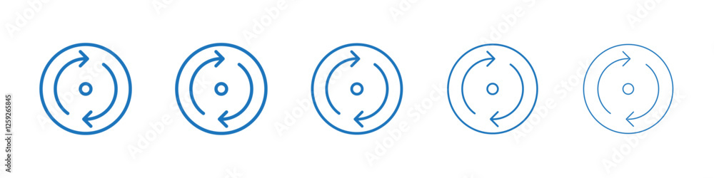 Consistency icon Symbol collection thin outline set Consistency icon Symbol collection thin outline set