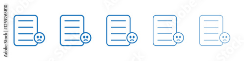 Complaint icon Symbol collection thin outline set