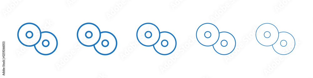 contact lenses icon Symbol collection thin outline set contact lenses icon Symbol collection thin outline set