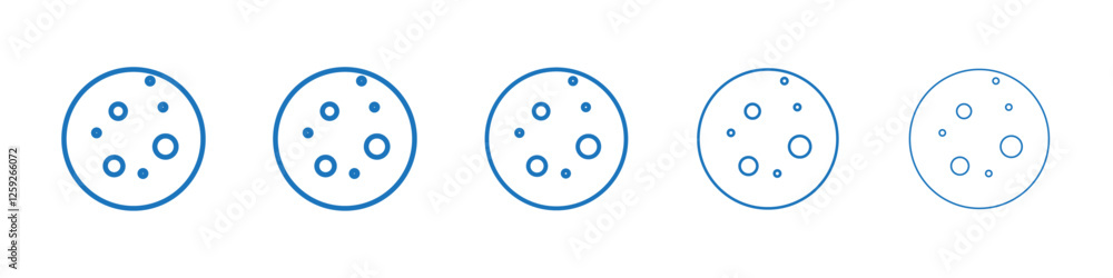 Cookie icon Symbol collection thin outline set Cookie icon Symbol collection thin outline set