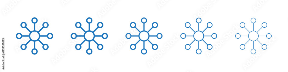Dependency icon Symbol collection thin outline set Dependency icon Symbol collection thin outline set