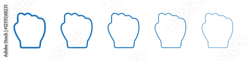 Empowerment icon Symbol collection thin outline set