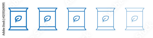 Fertilizer icon Symbol collection thin outline set