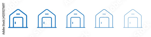 House icon Symbol collection thin outline set