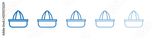 Juicer squeezer icon Symbol collection thin outline set