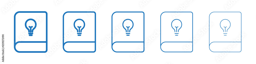 Knowledge icon Symbol collection thin outline set Knowledge icon Symbol collection thin outline set