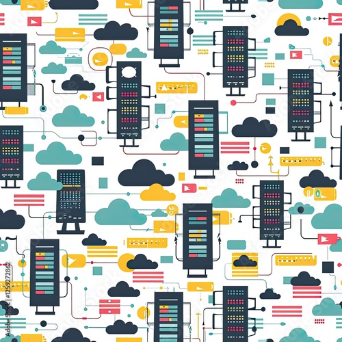 Cloud Computing System Network Data Servers