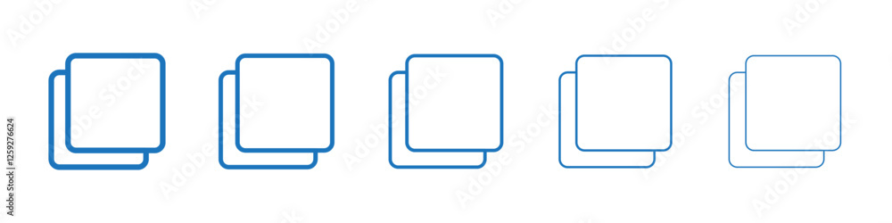 Pop up icon Symbol collection thin outline set Pop up icon Symbol collection thin outline set