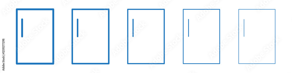 Rag icon Symbol collection thin outline set