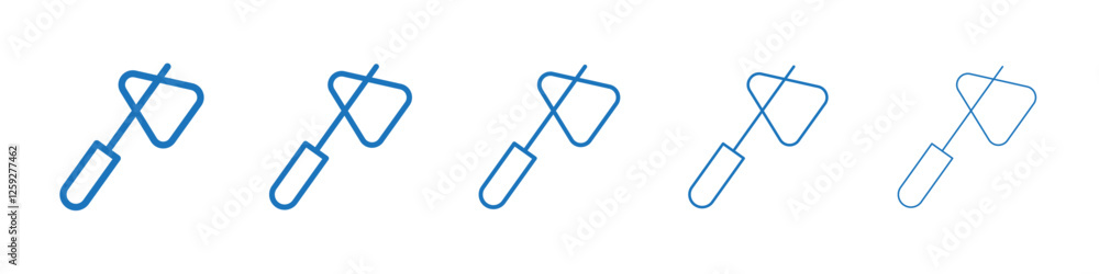 Reflex hammer icon Symbol collection thin outline set Reflex hammer icon Symbol collection thin outline set