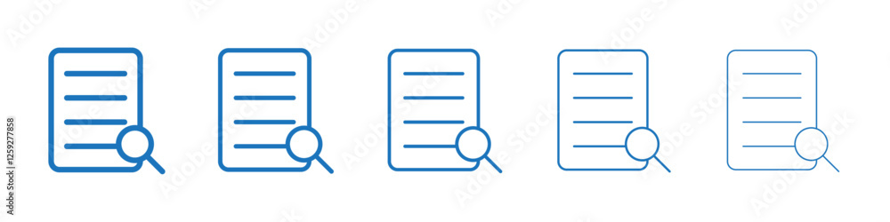 Research icon Symbol collection thin outline set Research icon Symbol collection thin outline set