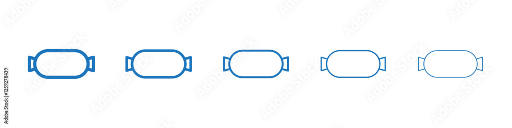 Sausage icon Symbol collection thin outline set Sausage icon Symbol collection thin outline set