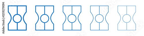 Sharpener icon Symbol collection thin outline set