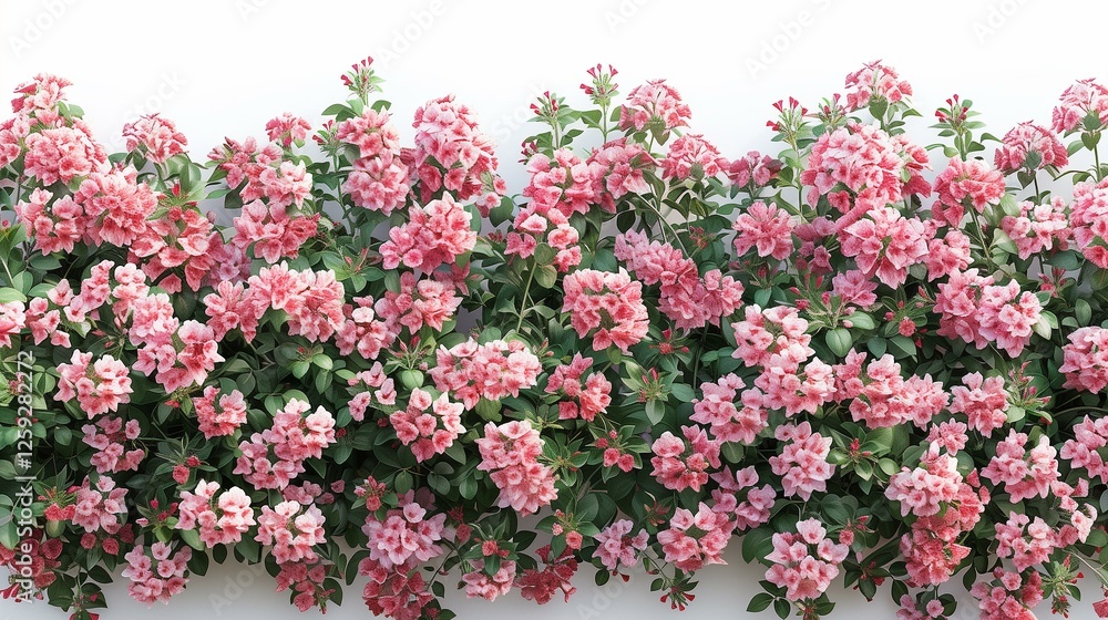 A Lush Wall of Blooming Pink Flowers Creating a Vibrant and Beautiful Floral Display A Lush Wall of Blooming Pink Flowers Creating a Vibrant and Beautiful Floral Display