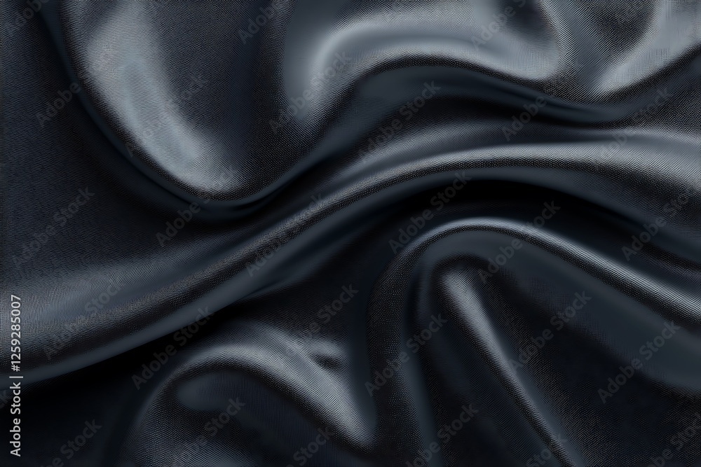Obraz premium Elegant abstract background texture of satin fabric close-up shot dark mood setting