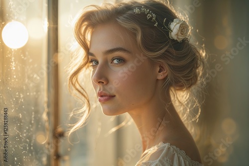 Vintage Dreamy Light Overlay with Soft Grain Texture and Calming Ambience